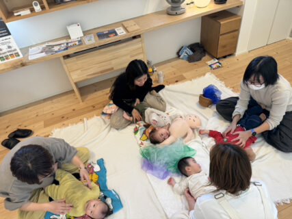1/29㈭【暮らしのワークショップ】<br>親子のふれあい教室 ベビーマッサージ〈沼津モデルハウス〉