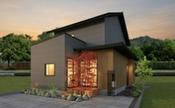 沼津32坪2階建て4人家族の家外観