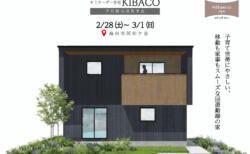 【見学会】2/28㈯～3/1㈰｜島田市｜子育て世帯が暮らしやすい家｜「KIBACO（セミオーダー住宅）」