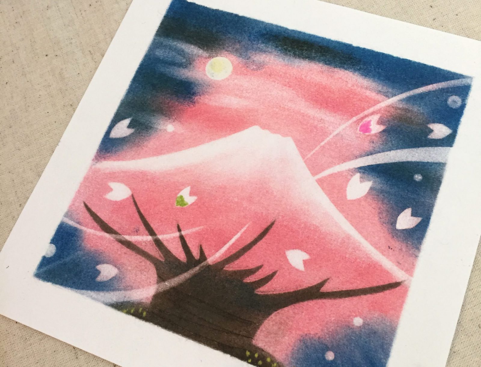 今週のLivingDコラム「パステルアートでリフレッシュ」