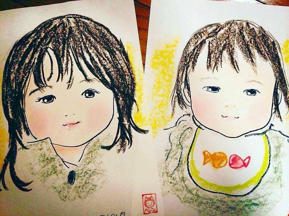 似顔絵屋さん大好評でした！