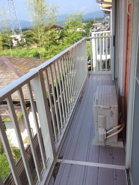 広いベランダになりました！　富士宮市宮原　３DK