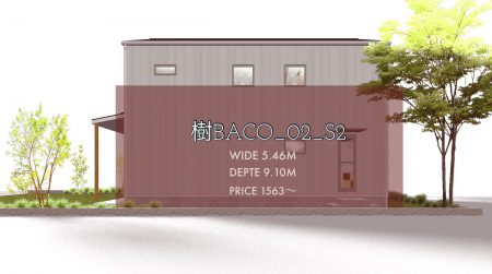 寝室→WIC→CL→ホールぐるぐる導線の家【樹BACO_02_S1】