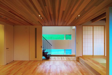 洗濯物をそのまましまえる!便利導線のお家。