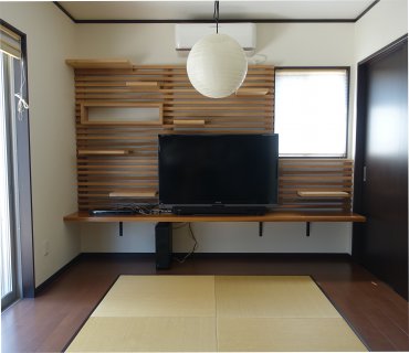 或る棚　施工事例　スクエアBOXをポイントにして　【リフォーム・リノベ】