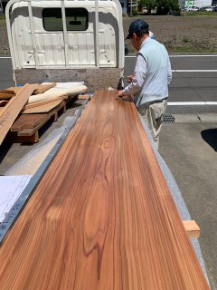 杉の無垢板テレビボード　【リフォーム・リノベ】