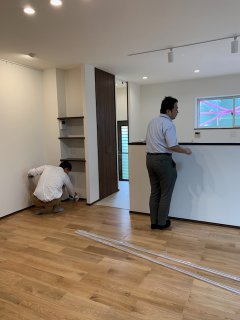 完成間近、お施主様立会い　【リフォーム・リノベ】