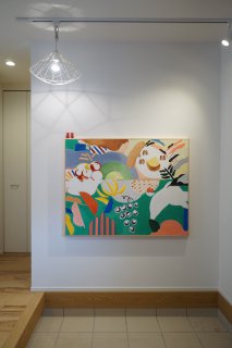 玄関ホールに絵を飾りました【HIBIKI富士店】