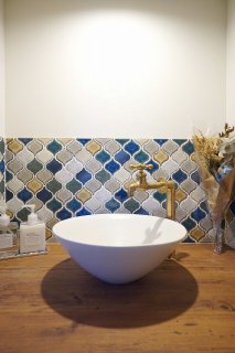 気分の上がる『手洗い』カウンター