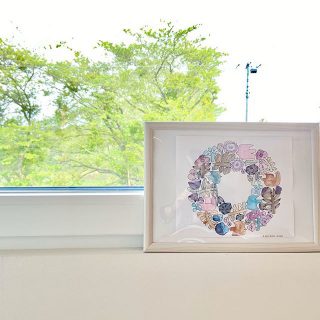 外は眩しいほどの緑🌿
.
.
こちらは水彩絵の具を使用し
日本の色をテーマに塗りました。
.
. ※BIRDS WORDS HPから
期間限定でダウンロードできます。
.
.
#借景
#日本の色
#暮らしを楽しむ 
#暮らしを整える 
#おうち時間
#色塗り
#色彩
#ペーパーアイテム
#バーズワーズ 
#リース
#バード
#coloryourwreath .

建物見学は１組ずつ
貸切にて御案内しております。
事前のご連絡をお願いいたします。
.
Besso  ALTANA
☎︎0545-67-3939
.
#こどものいる暮らし 
#モデルハウス
#デザイン
#HIBIKIの家
#間取り
#収納術
#モデルハウス販売中 
@livingd_kibaco_03
#マイホーム計画中
#openhouse
#富士市
#沼津市
#静岡市
#藤枝市
#富士宮市
#別荘

@livingd_works_daiichikensetsu