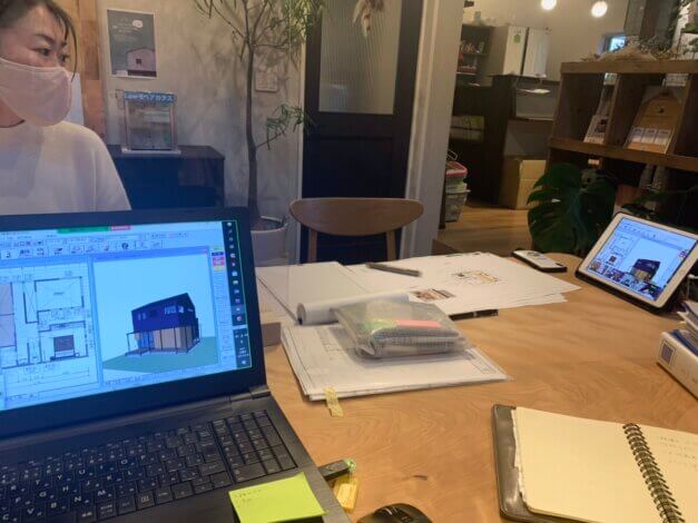 新モデルハウスの打ち合わせをしました。