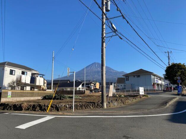 ★富士宮市粟倉南町　富士山が見える店舗・住宅用地　面積増相談★