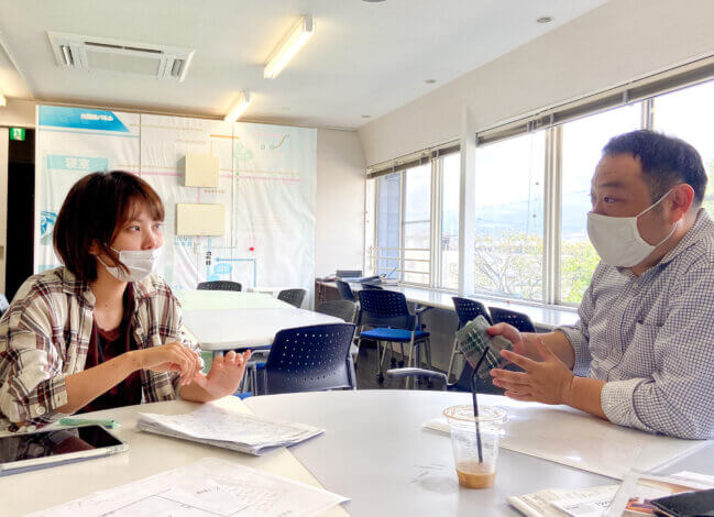 『社内ミーティング。＊LivingD第一建設』