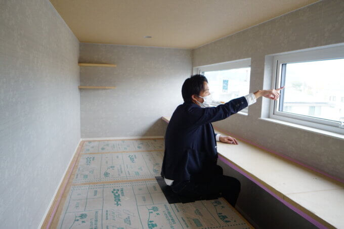 住まいの工夫！ロフトから富士山が見えるお家、12月の見学会場