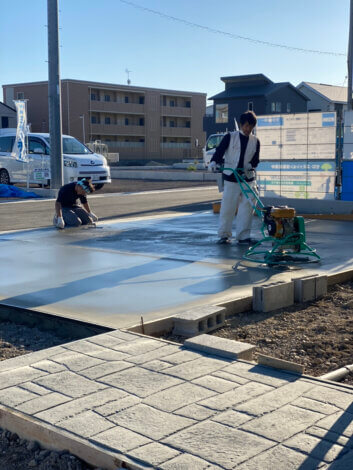 富士市森島分譲地KIBACO新モデルハウス完成まで「外構工事🏠」