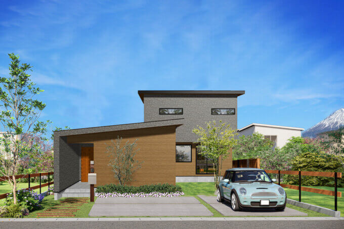 富士宮市粟倉【HEAT20グレードZEHの家/天然木が映える、横並びダイニング・キッチンが主役のお家見学できます◎】