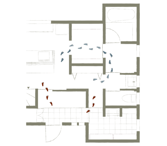 ”回遊動線”  - 暮らしに合わせたこだわり -