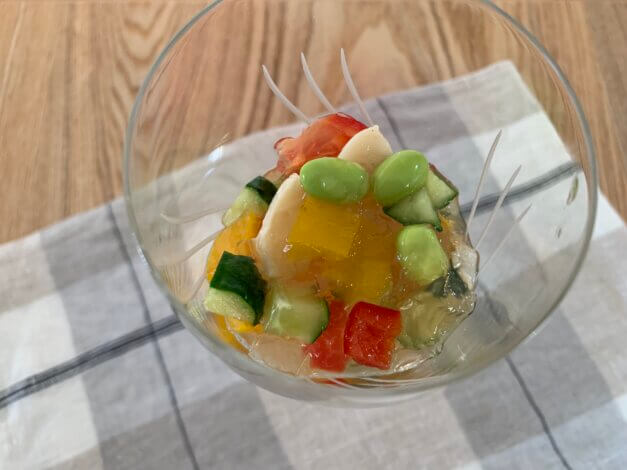 夏野菜のゼリー寄せつくりました。1階で暮らしを完結、断熱リフォームのお家の進捗は・・・【山本ブログ】