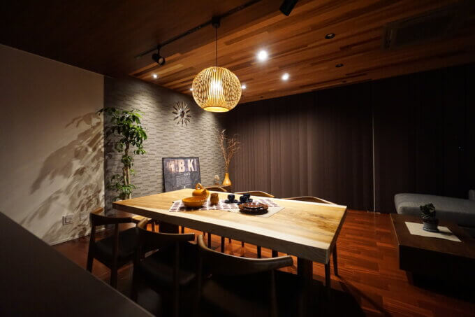 一枚板ダイニングテーブルをLDKの主役に