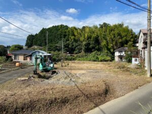 ★大岩343坪の広い土地(住宅、ガレージ・お家キャンプ＆BBQ・畑・ドッグラン)★