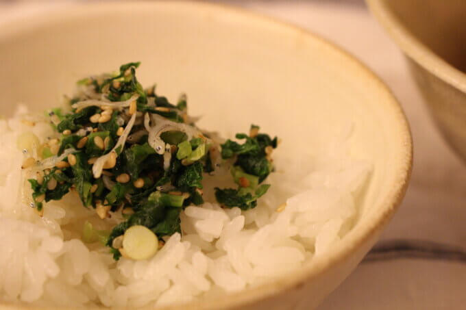 日々のこと。無農薬の大根菜を使って、お夕飯作りました【山本ブログ】