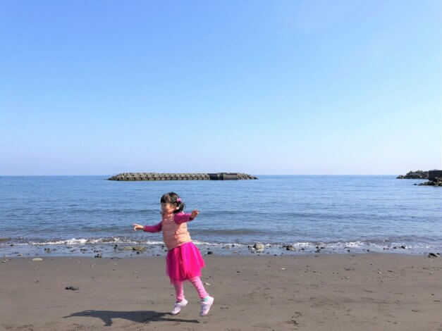 休日パパと娘の小旅行『伊東の海と大室山』