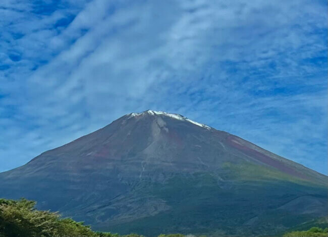 富士山も秋モード！寒い時期がやってきます！