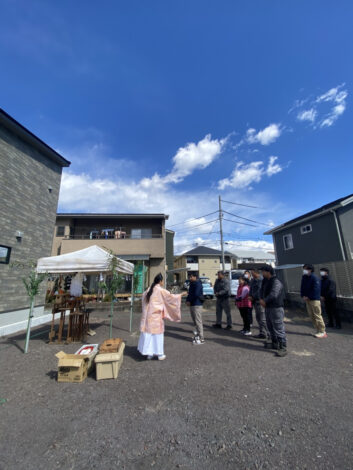 晴天の地鎮祭　【藤枝支店ブログ】