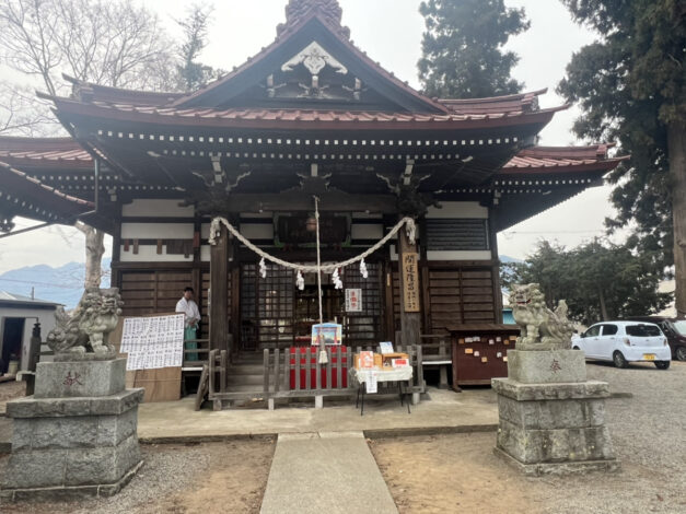 富士吉田市福地八幡宮の追儺祭りに参加