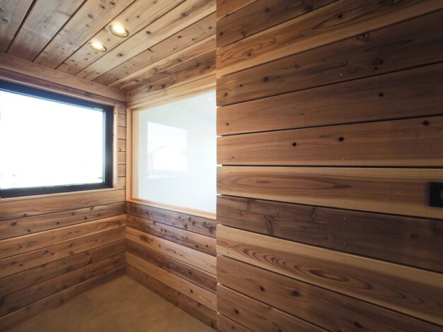 ルームテラスでくつろげるお家