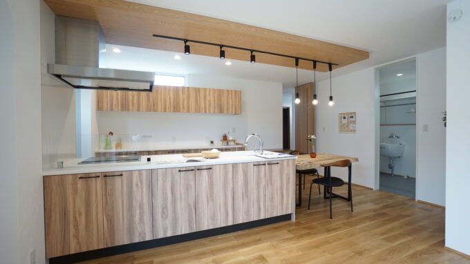 フルフラットキッチンのあるお家。【予約制完成見学会】