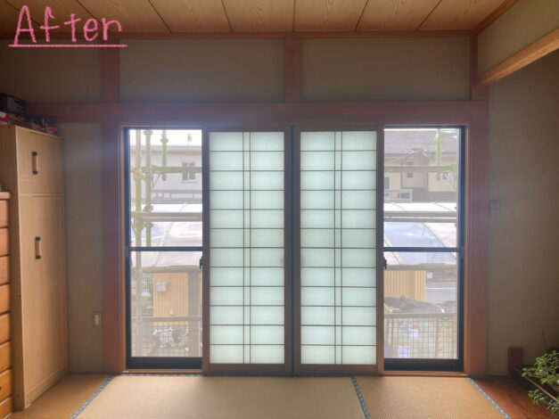 【リフォーム施工紹介40】和室用内窓改修工事｜富士市