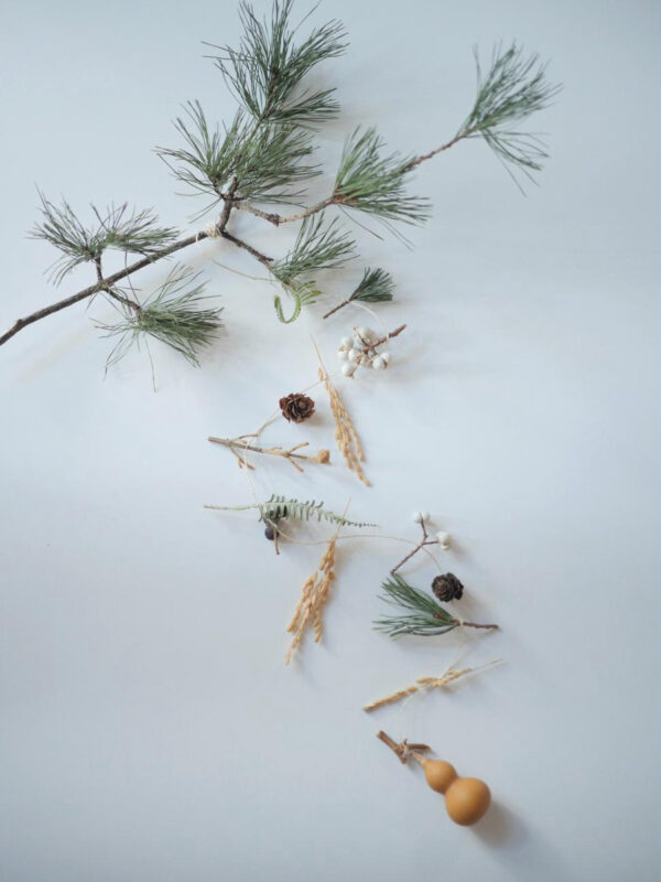 山梨県富士吉田市ワークショップ国産の精麻ものつくりガーランドドライフラワー