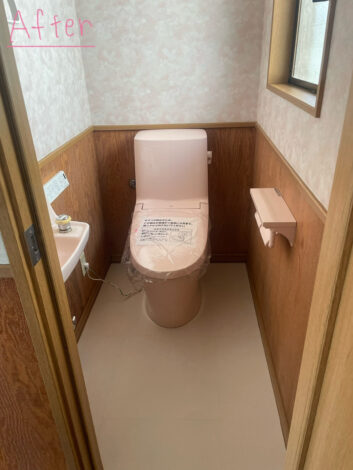 【リフォーム施工紹介55】トイレ交換工事｜御殿場市