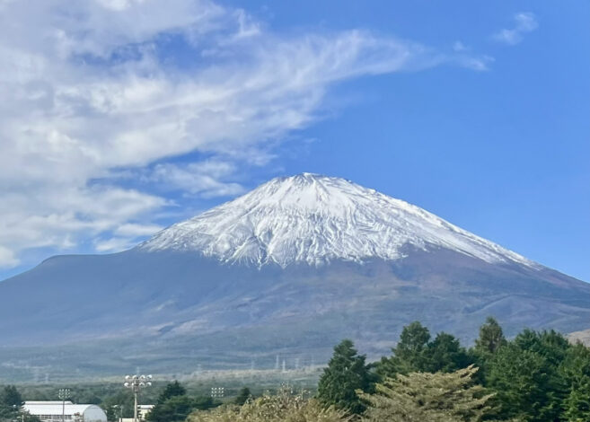 待望の富士山初冠雪❄️