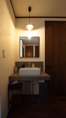 【リフォーム施工紹介87】造作洗面台設置工事｜富士宮市