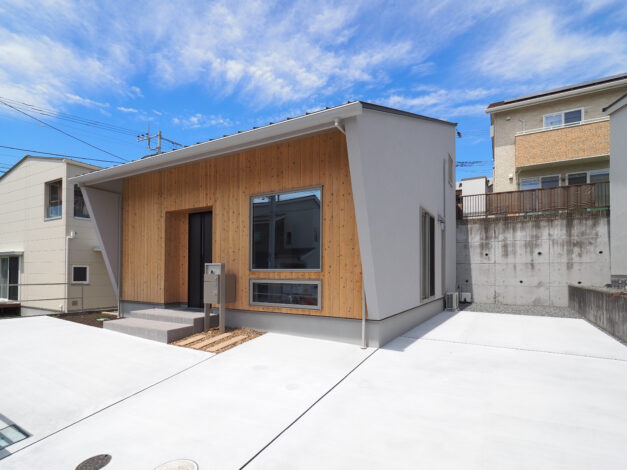 撥水効果のある塗り壁　L3モデルハウス