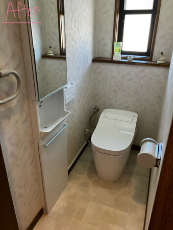 【リフォーム施工紹介101】トイレ改修工事｜山梨県