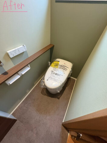 【リフォーム施工紹介102】トイレ交換工事｜富士宮市
