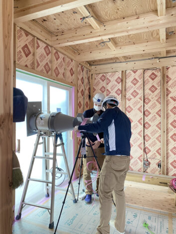 気密測定が標準