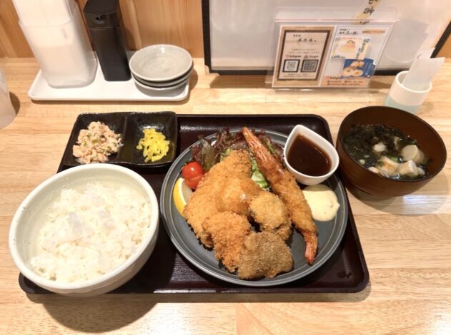 【沼津市ランチ】地元民にも愛される「尽の斗」のサクフワ海鮮ミックスフライ定食！！
