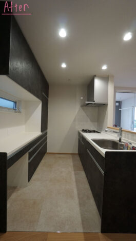 【リフォーム施工紹介112】キッチン+カップボード交換工事｜富士宮市