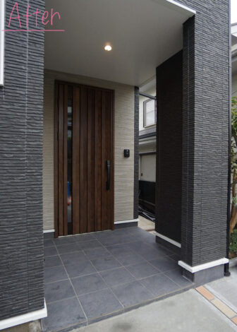 【リフォーム施工紹介122】ポーチタイル貼替工事｜富士宮市