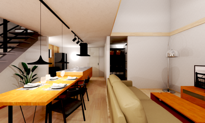 自然素材と木の香り　新モデルハウス建築中