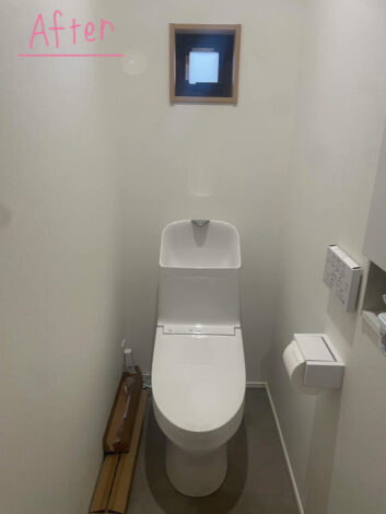 【リフォーム施工紹介130】トイレ交換改修工事｜富士市